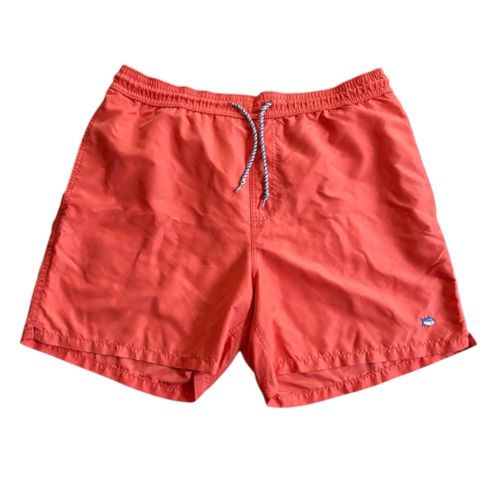 Southern Tide Red Swim Trunks Quick-Dry Elastic Waist